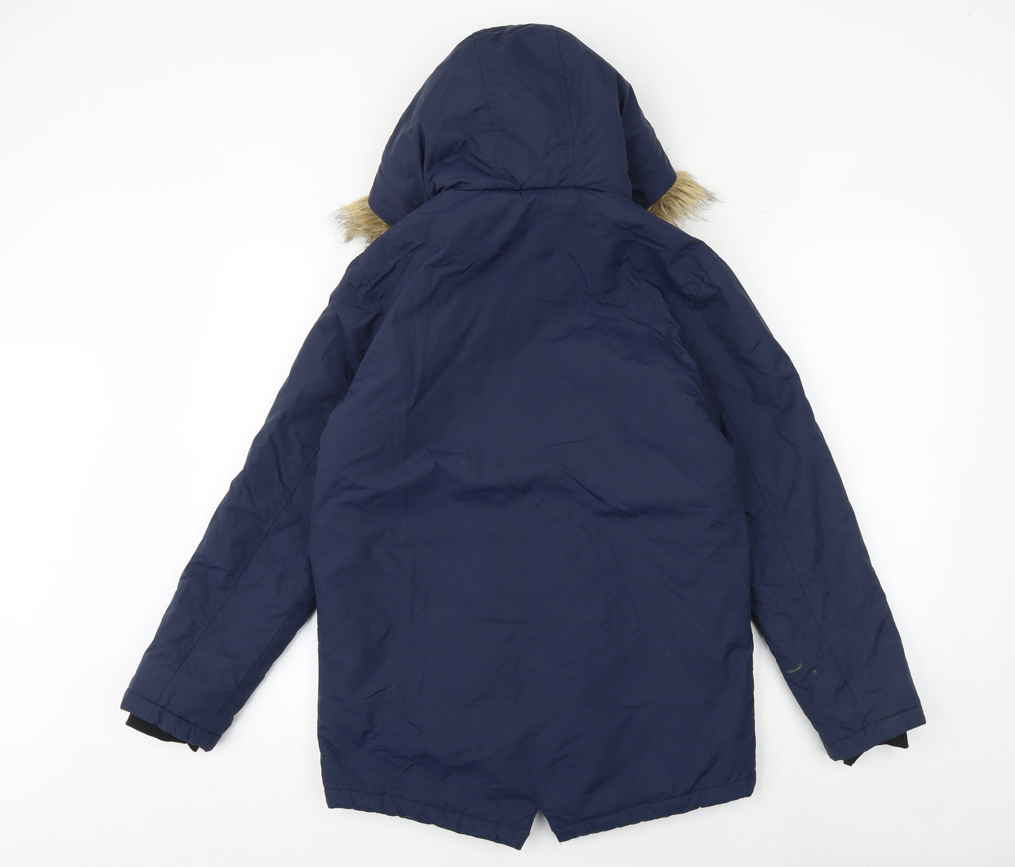 Marks and Spencer Boys Blue Windbreaker Jacket Size 11-12 Years Zip