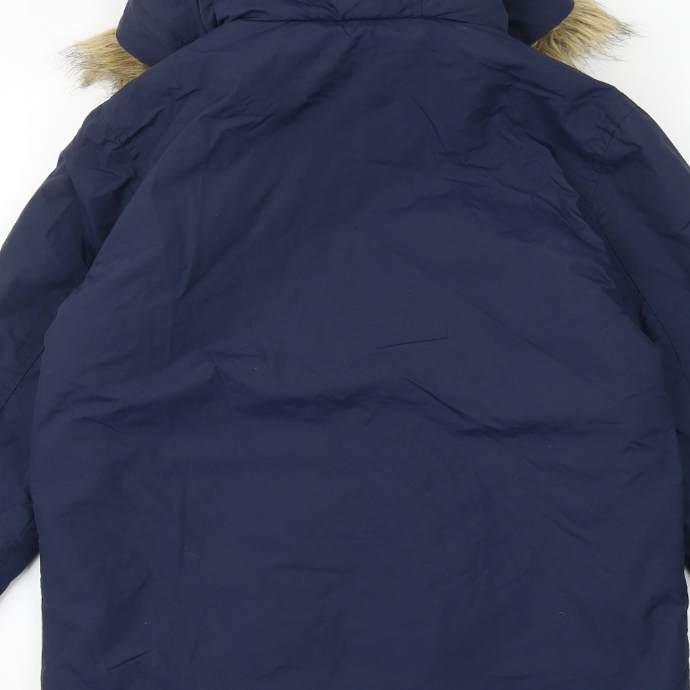 Marks and Spencer Boys Blue Windbreaker Jacket Size 11-12 Years Zip