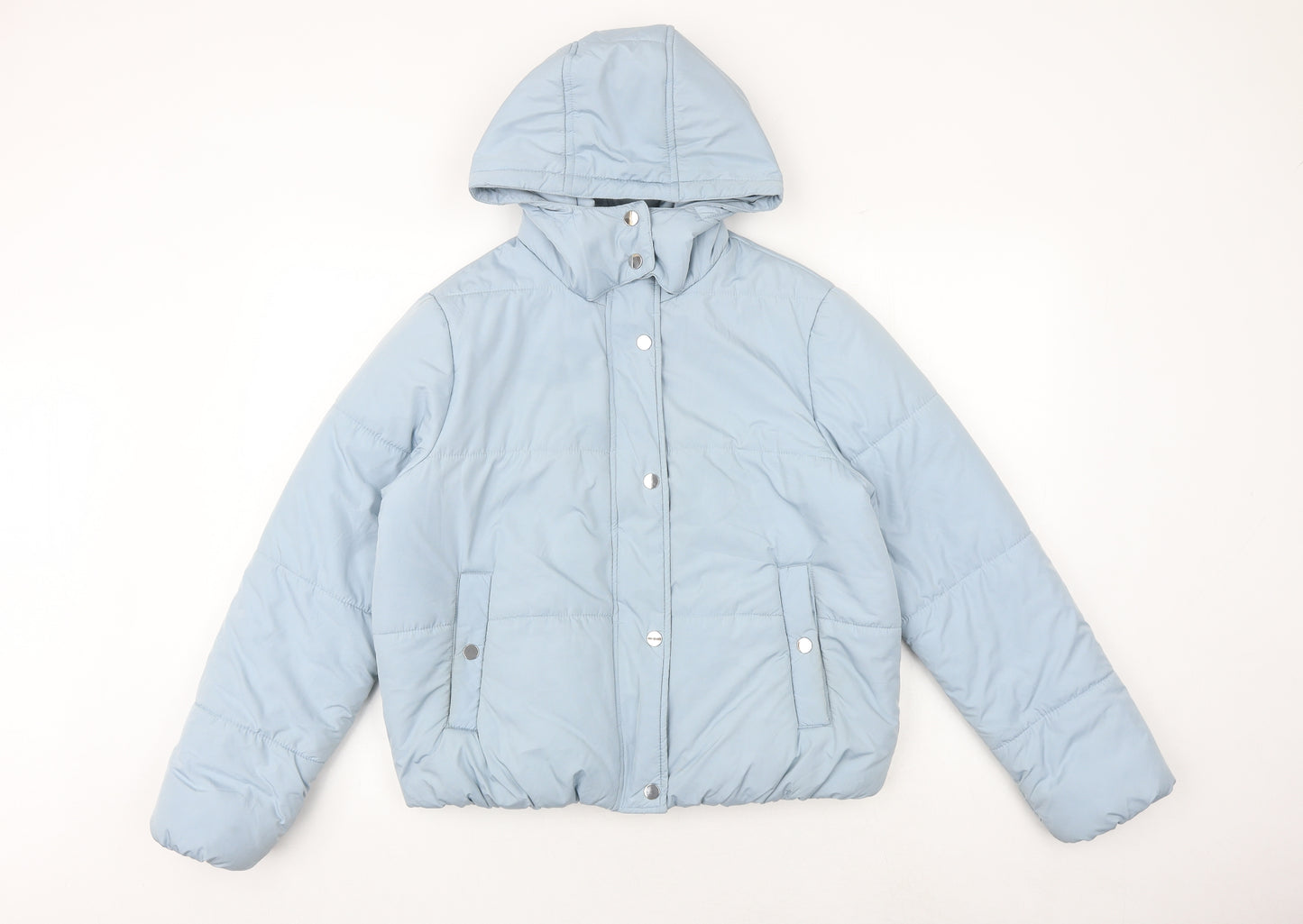 Marks and Spencer Womens Blue Puffer Jacket Jacket Size 12 Zip