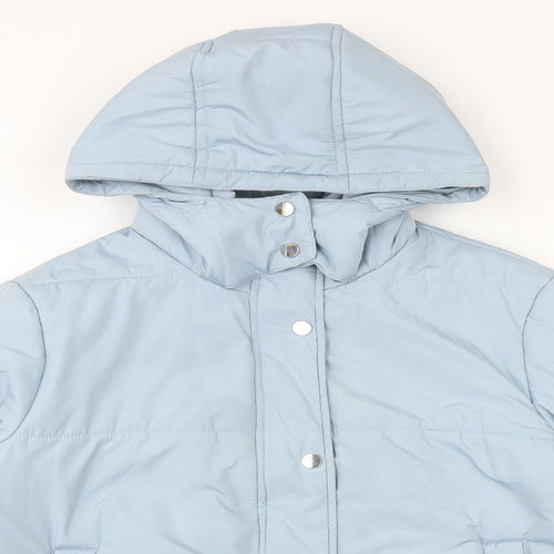 Marks and Spencer Womens Blue Puffer Jacket Jacket Size 12 Zip
