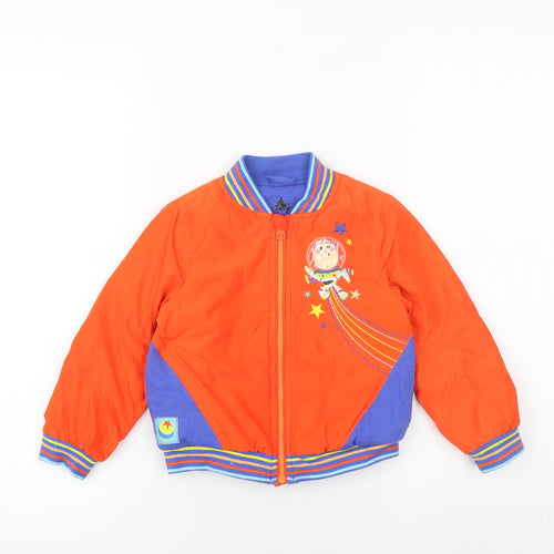 Disney Boys Multicoloured Colourblock Bomber Jacket Jacket Size 3 Years Zip