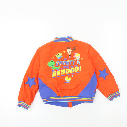 Disney Boys Multicoloured Colourblock Bomber Jacket Jacket Size 3 Years Zip