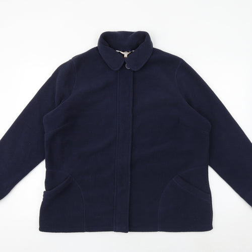 Marks and Spencer Womens Blue Jacket Size 16 Zip