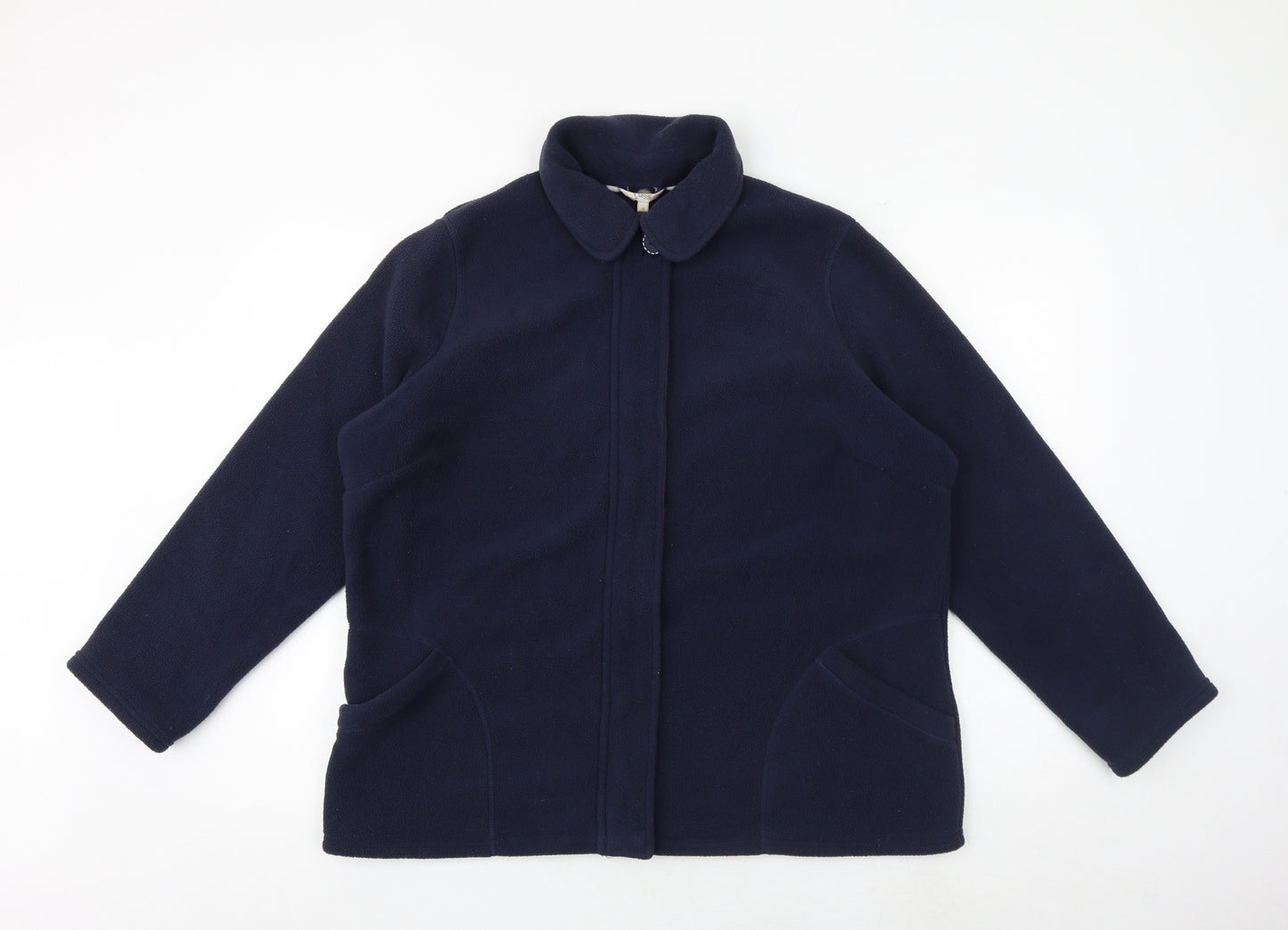 Marks and Spencer Womens Blue Jacket Size 16 Zip