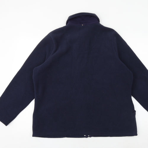 Marks and Spencer Womens Blue Jacket Size 16 Zip