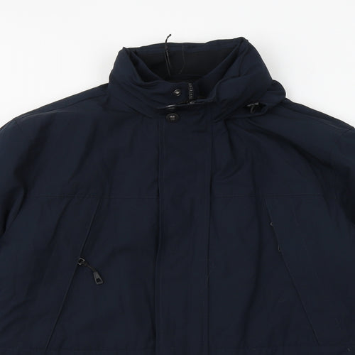 Marks and Spencer Mens Blue Jacket Size L Zip