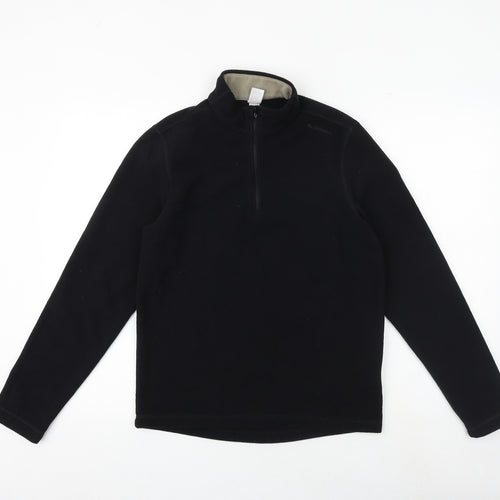 Quechua Womens Black Polyester Pullover Sweatshirt Size S Zip