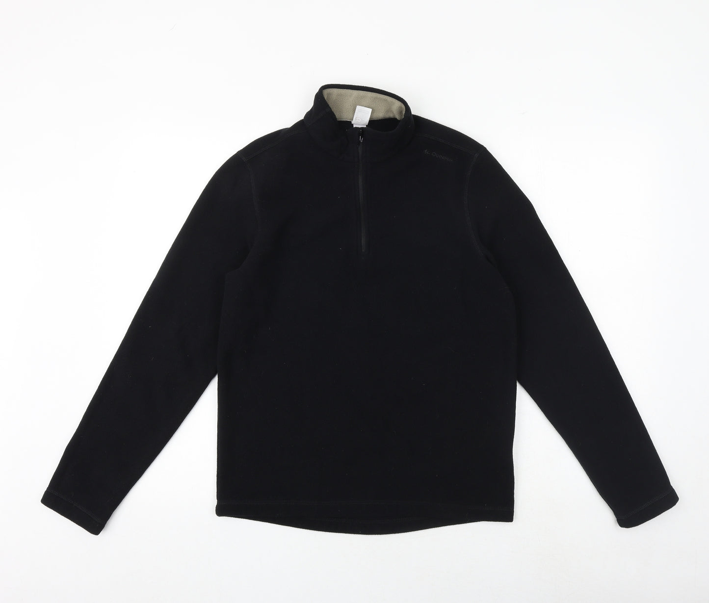 Quechua Womens Black Polyester Pullover Sweatshirt Size S Zip