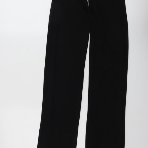 JCL Womens Black Viscose Jogger Trousers Size 23 in L38 in Regular