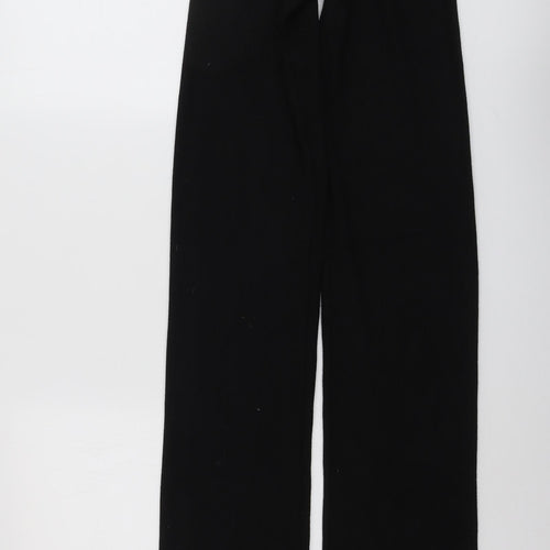 JCL Womens Black Viscose Jogger Trousers Size 23 in L38 in Regular