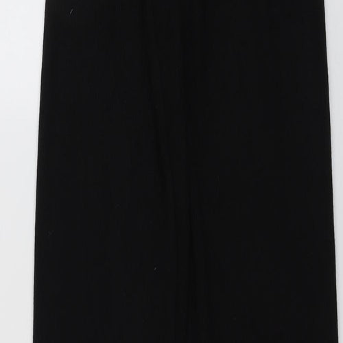 JCL Womens Black Viscose Jogger Trousers Size 23 in L38 in Regular