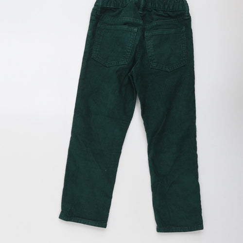 Gap Boys Green Cotton Chino Trousers Size 5 Years Regular Button