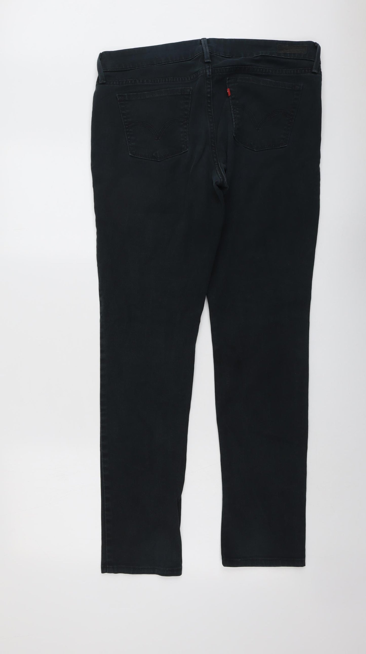 Levi's Mens Black Cotton Skinny Jeans Size 34 in L32 in Regular Button