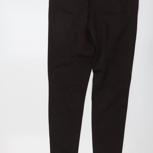 Marks and Spencer Womens Brown Cotton Jegging Jeans Size 14 L27 in Regular
