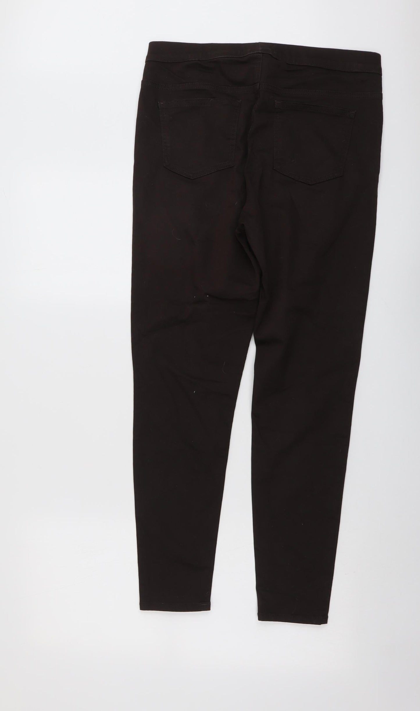Marks and Spencer Womens Brown Cotton Jegging Jeans Size 14 L27 in Regular