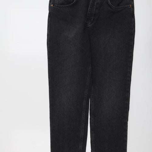 Reiko Womens Grey Cotton Straight Jeans Size 28 in L28 in Regular Button