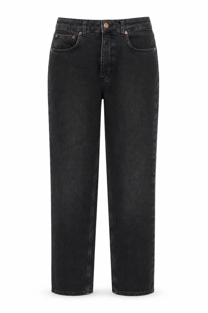 Reiko Womens Grey Cotton Straight Jeans Size 28 in L28 in Regular Button