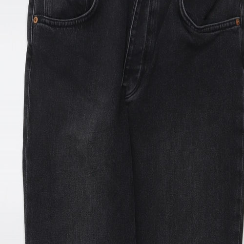 Reiko Womens Grey Cotton Straight Jeans Size 28 in L28 in Regular Button