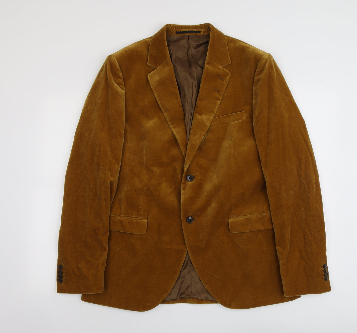 Tiger Sweden Mens Brown Cotton Jacket Blazer Size 44 Regular