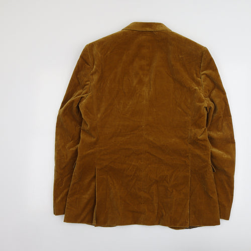 Tiger Sweden Mens Brown Cotton Jacket Blazer Size 44 Regular