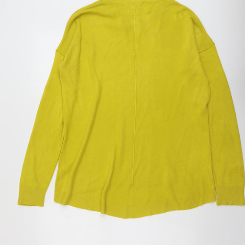 Principles Womens Yellow Round Neck Acrylic Pullover Jumper Size 14