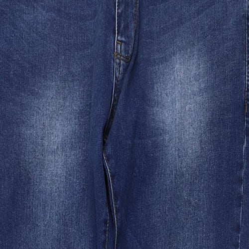 DNM Mens Blue Cotton Straight Jeans Size 34 in L31 in Regular Button