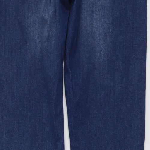 DNM Mens Blue Cotton Straight Jeans Size 34 in L31 in Regular Button