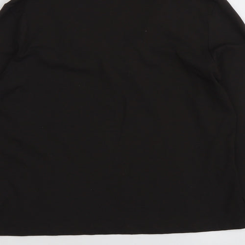 Zucchero Womens Brown Viscose Basic T-Shirt Size 14 Scoop Neck
