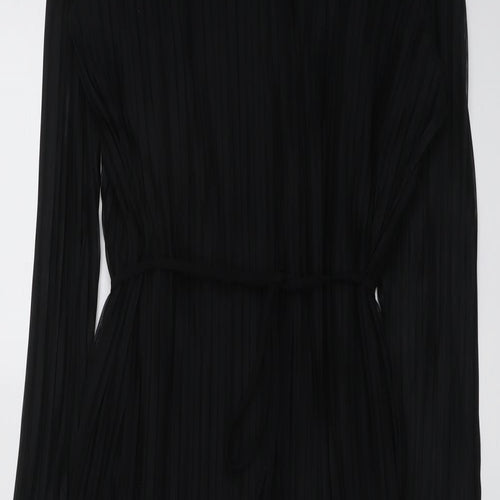 Marks and Spencer Womens Black Polyester Maxi Size 20 Round Neck Pullover