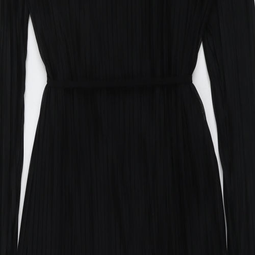 Marks and Spencer Womens Black Polyester Maxi Size 20 Round Neck Pullover