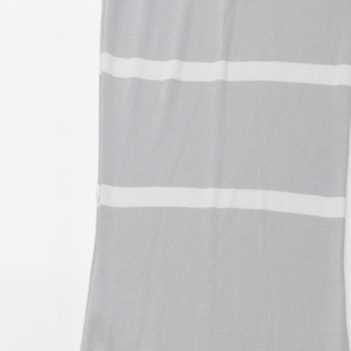 Grace Womens Grey Viscose A-Line Size S Round Neck Pullover