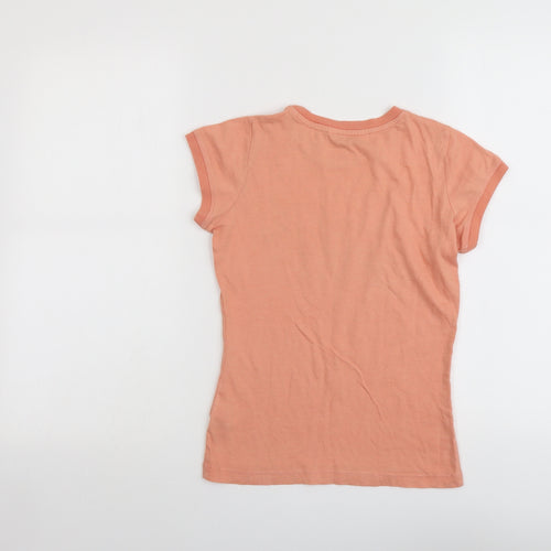 New Look Womens Pink Cotton Basic T-Shirt Size 8 Round Neck - Danger Mouse
