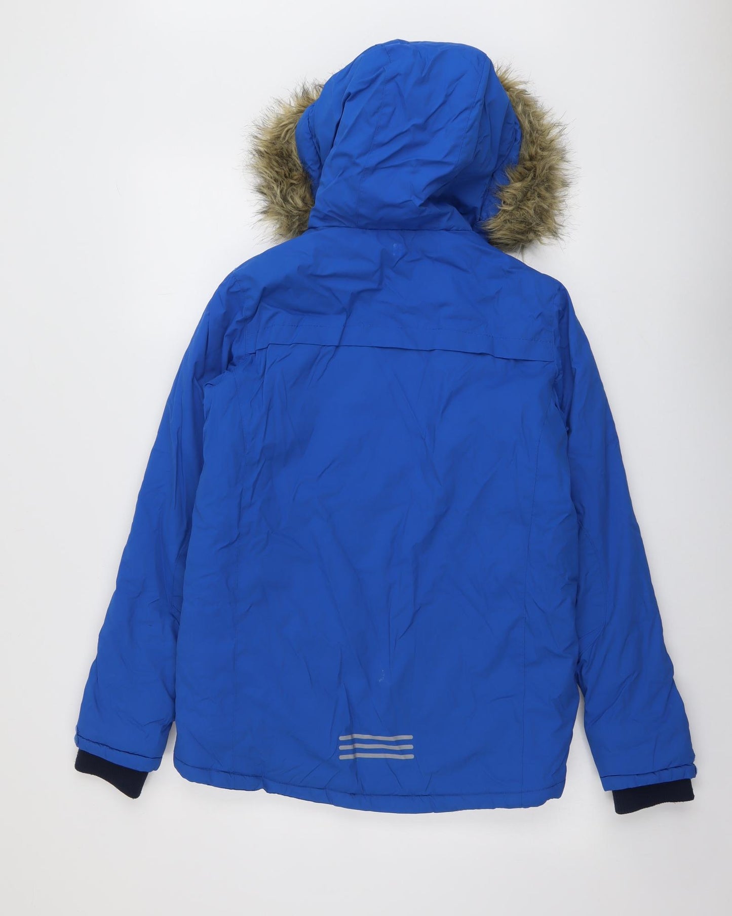 Mountain Warehouse Boys Blue Windbreaker Jacket Size 13 Years Zip