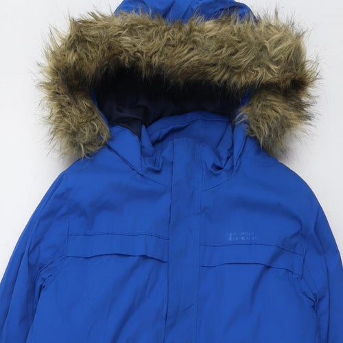 Mountain Warehouse Boys Blue Windbreaker Jacket Size 13 Years Zip