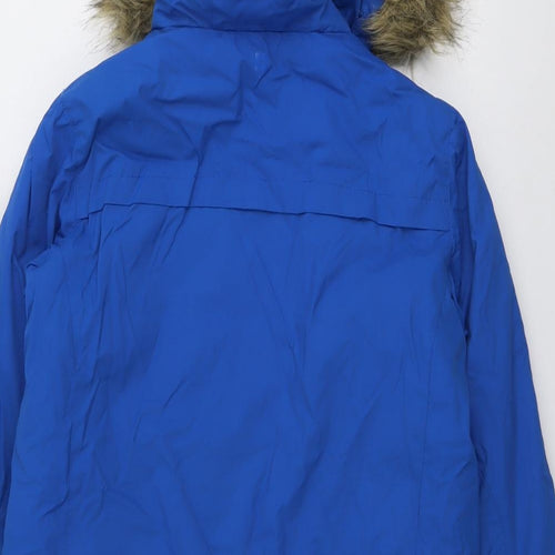 Mountain Warehouse Boys Blue Windbreaker Jacket Size 13 Years Zip