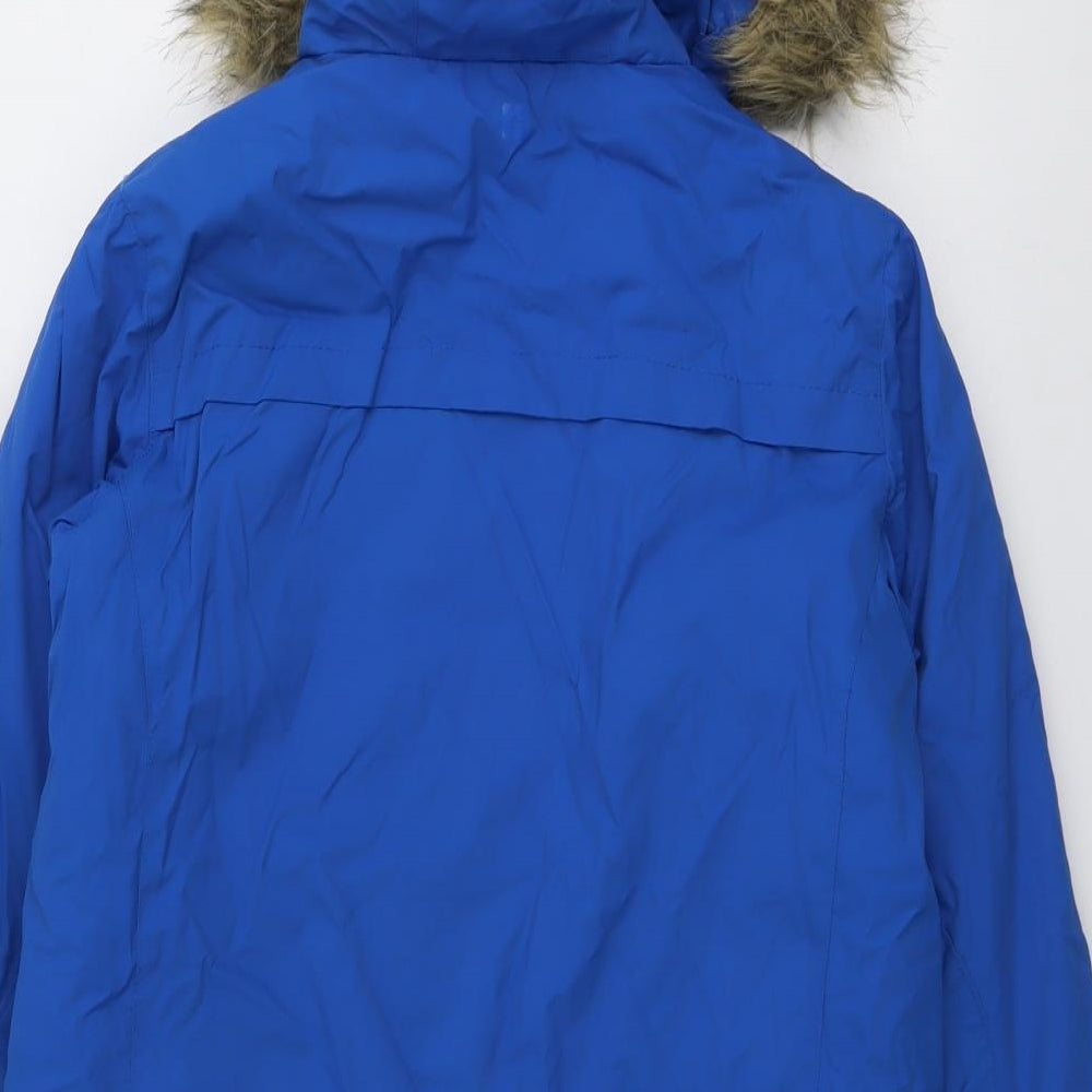 Mountain Warehouse Boys Blue Windbreaker Jacket Size 13 Years Zip