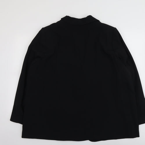 Marks and Spencer Womens Black Polyester Jacket Suit Jacket Size 20