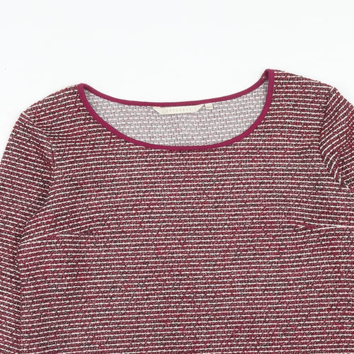 Epilogue Womens Pink Round Neck Polyester Pullover Jumper Size 14