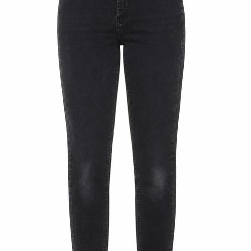 Topshop Womens Black Cotton Skinny Jeans Size 26 in L36 in Regular Zip