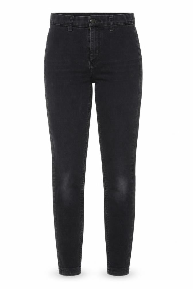 Topshop Womens Black Cotton Skinny Jeans Size 26 in L36 in Regular Zip