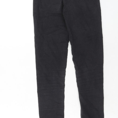 Topshop Womens Black Cotton Skinny Jeans Size 26 in L36 in Regular Zip
