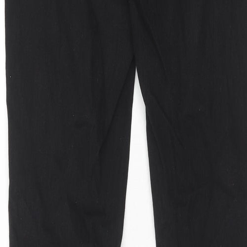 Marks and Spencer Womens Black Cotton Skinny Jeans Size 10 Regular Zip