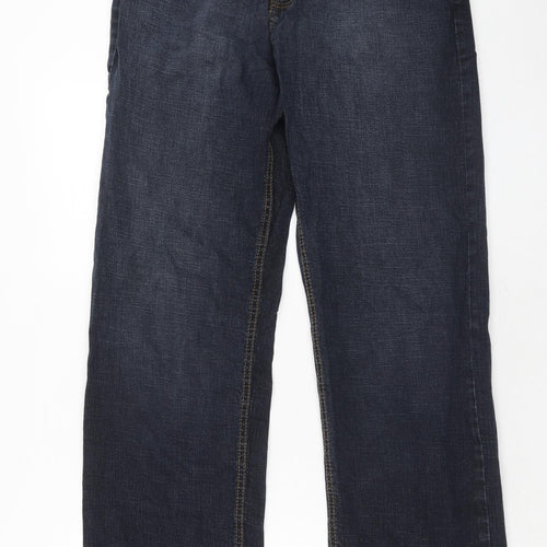 Urban Star Mens Blue Cotton Straight Jeans Size 34 in L34 in Regular Zip
