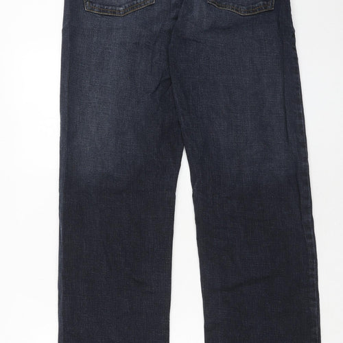 Urban Star Mens Blue Cotton Straight Jeans Size 34 in L34 in Regular Zip