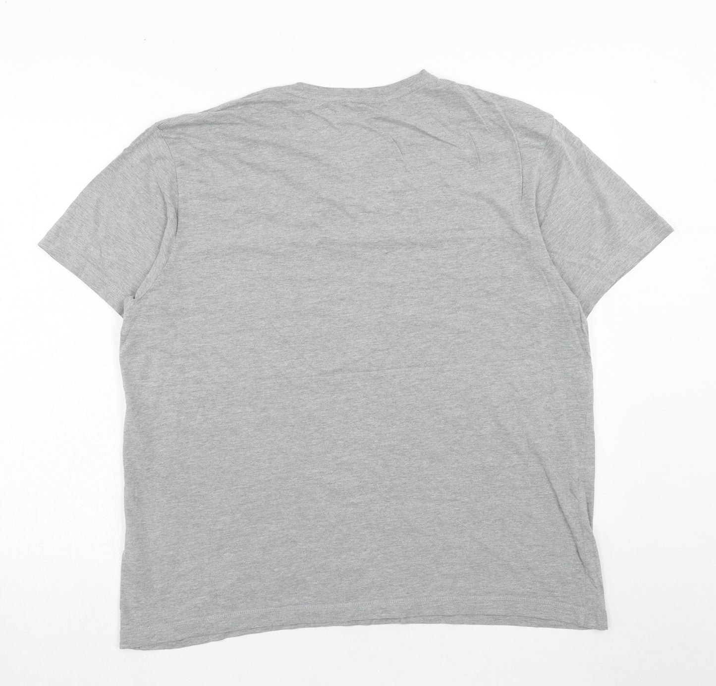 Blue Harbour Mens Grey Cotton T-Shirt Size XL Round Neck