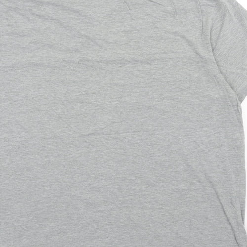 Blue Harbour Mens Grey Cotton T-Shirt Size XL Round Neck