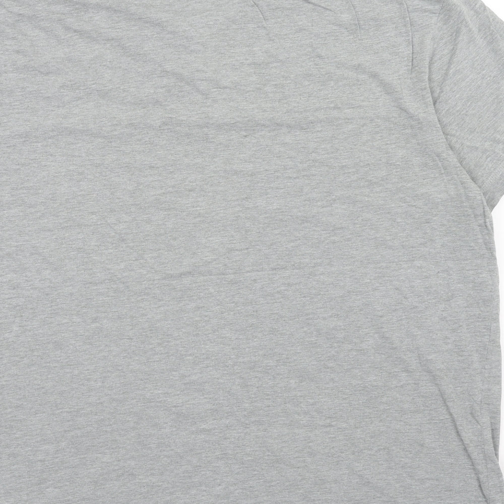 Blue Harbour Mens Grey Cotton T-Shirt Size XL Round Neck