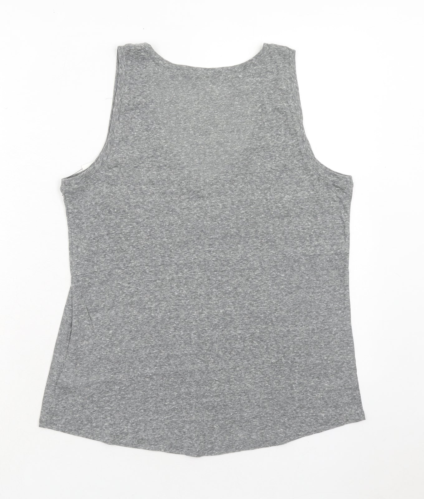 Express Womens Grey Polyester Basic Tank Size M V-Neck