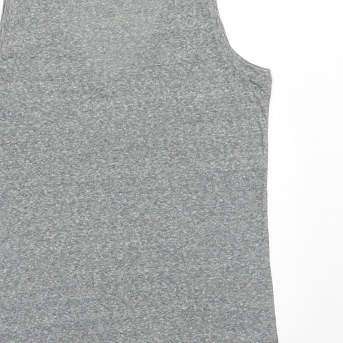 Express Womens Grey Polyester Basic Tank Size M V-Neck