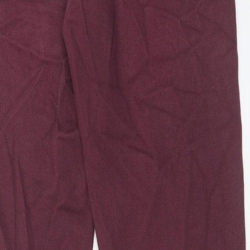 Fat Face Mens Red Cotton Straight Jeans Size 32 in Regular Zip - Long Leg